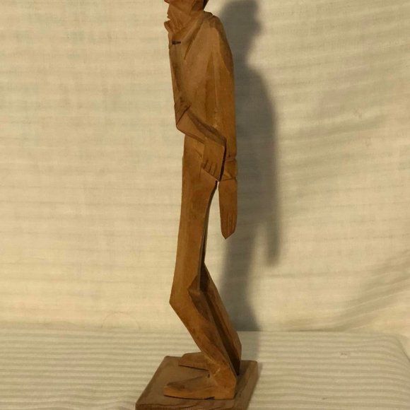 Vintage Mid-Century 1952 Sven Gunnarsson Tennis Player Partially Painted Wooden - Picture 2 of 7